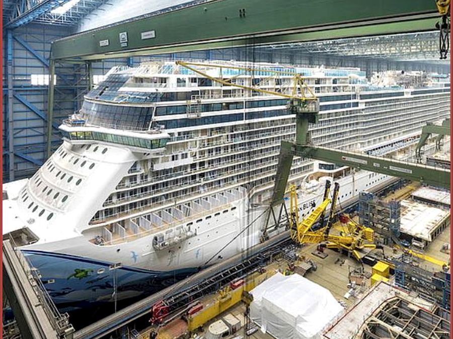 Kreuzfahrtschiffbau bei Meyer Werft
